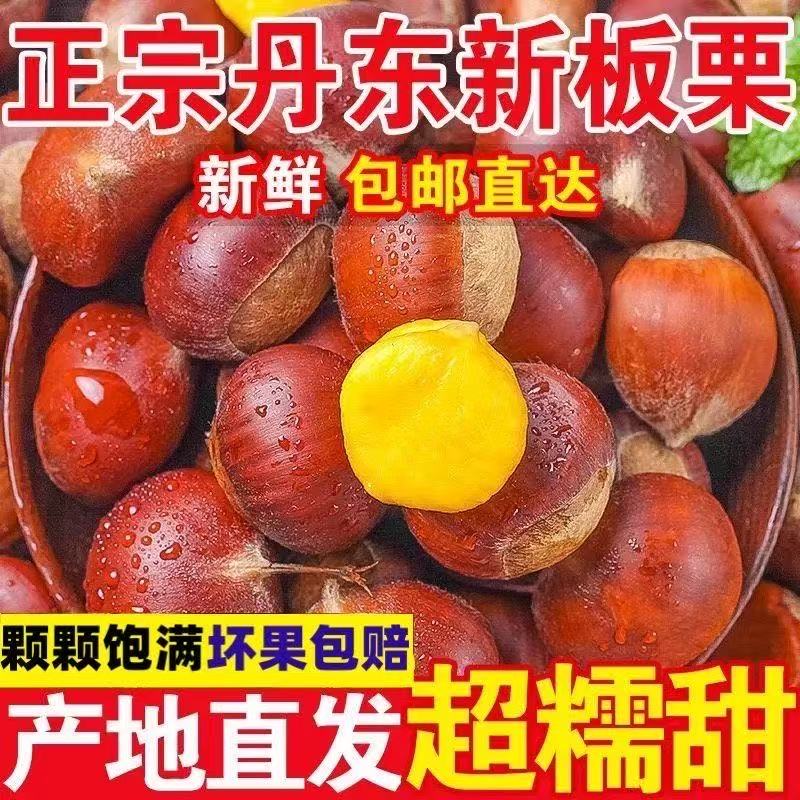 【买三斤送两斤送夹子】新鲜现摘东北板栗甘甜清脆鲜香饱满生栗子