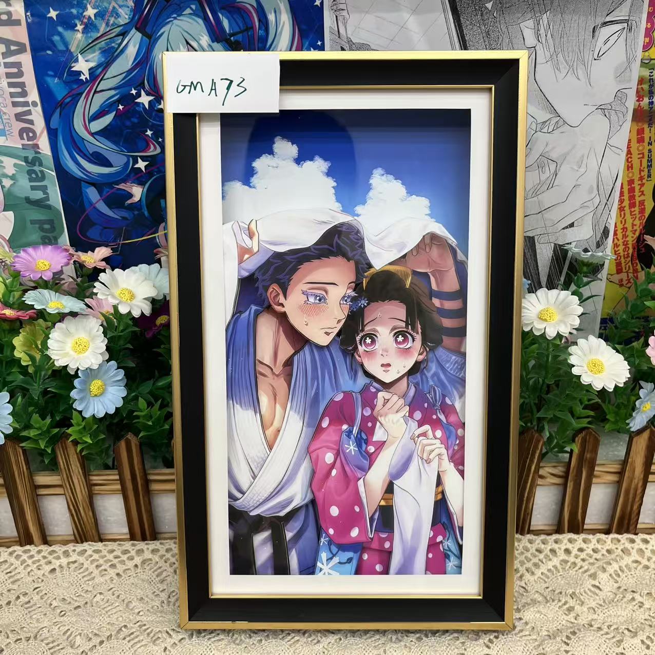 GMA73 35*21 恋雪 鬼灭之刃周边3d立体画礼物手工装饰