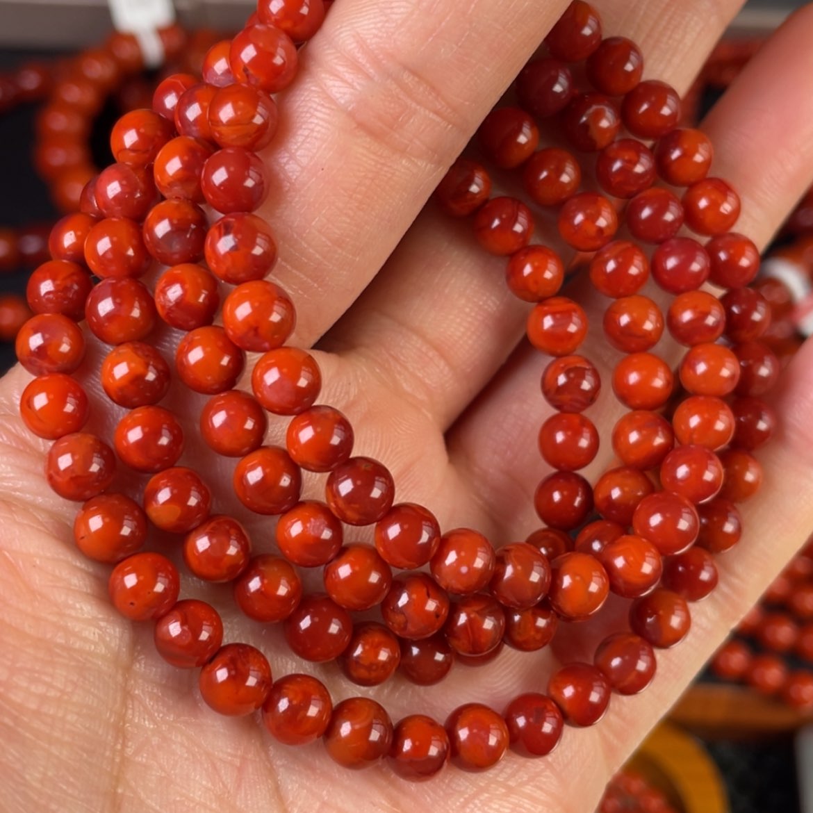 【闪购商品】南红玛瑙手链未镶嵌怡**得