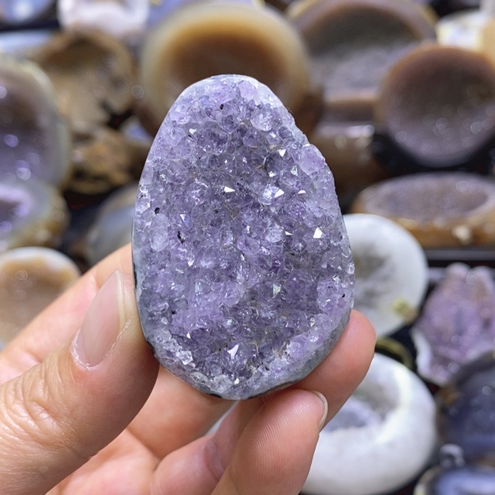 未镶嵌珠宝半成品水晶小龙蛋