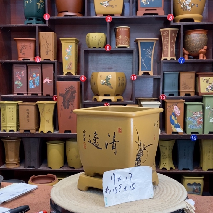 紫砂花盆紫砂花盆