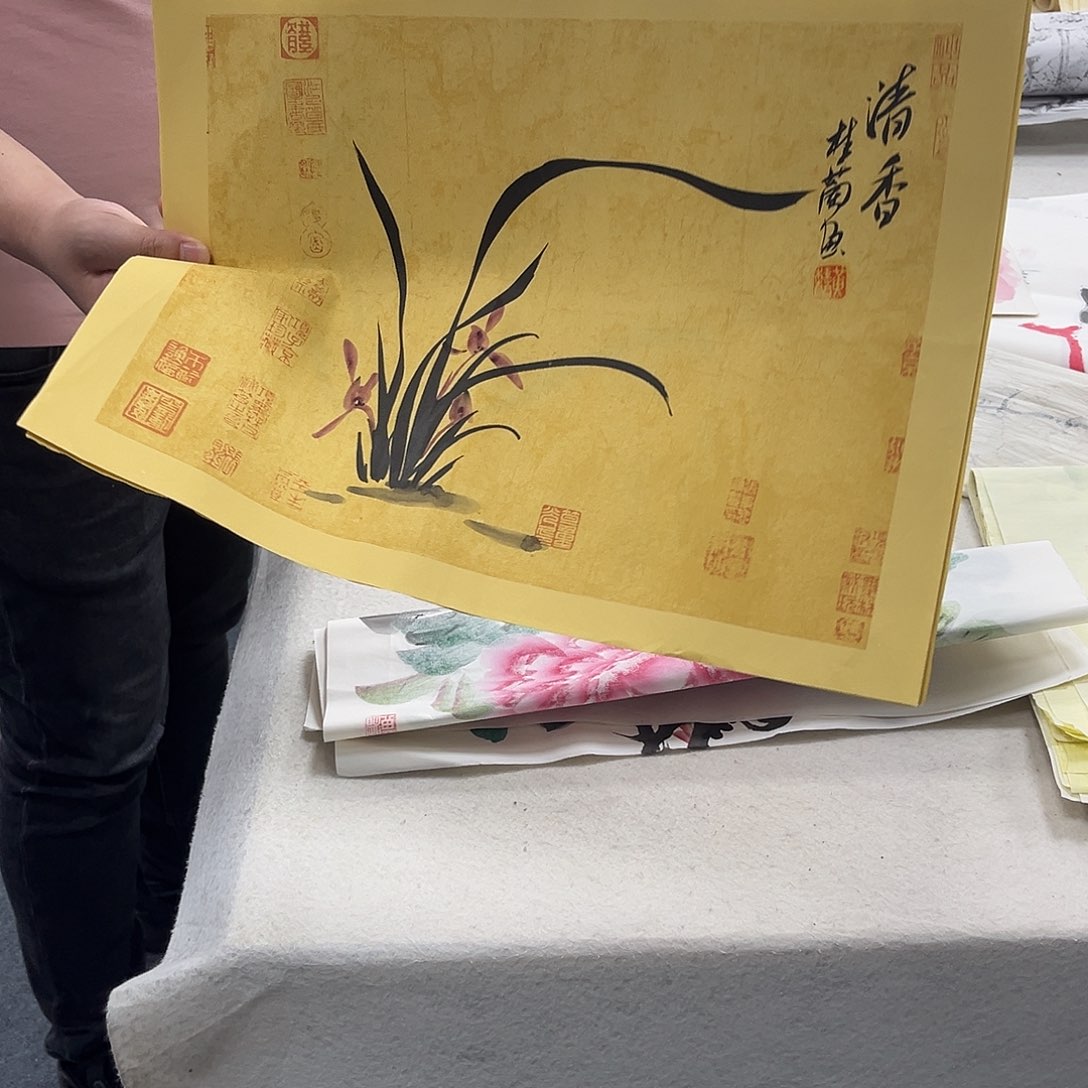 国画绘画作品多次