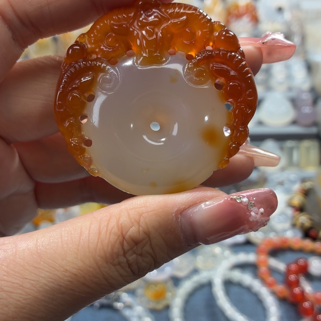 玛瑙/玉髓未镶嵌吊坠(不含链)