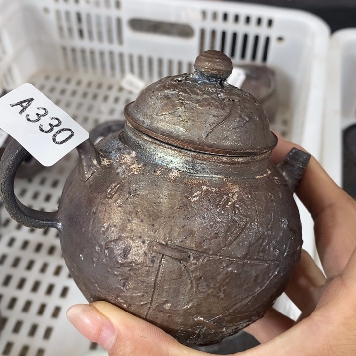 柴烧裸烧纯手工制作瑕疵不退不换