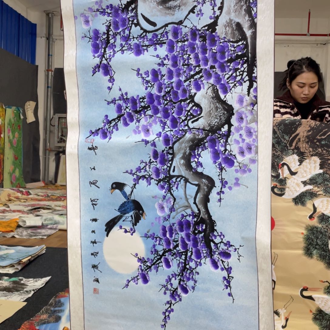 国画国画作品画心一张