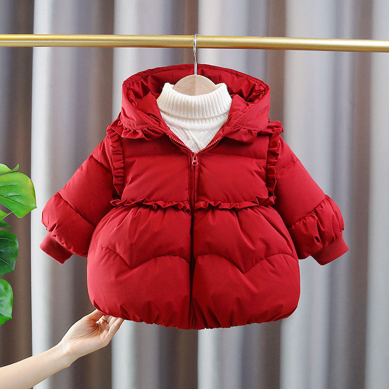 女童棉衣洋气冬季加厚宝宝韩版秋冬中长款棉袄【按照主播编码下单】