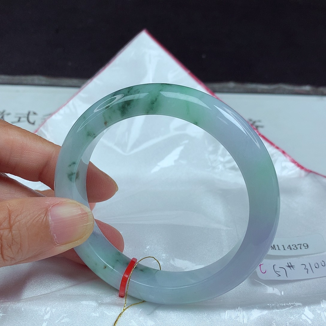 未镶嵌手镯翡翠57圈4379
