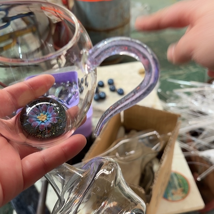 手工艺品玻璃玻璃茶器漫陀螺依然➕清杯