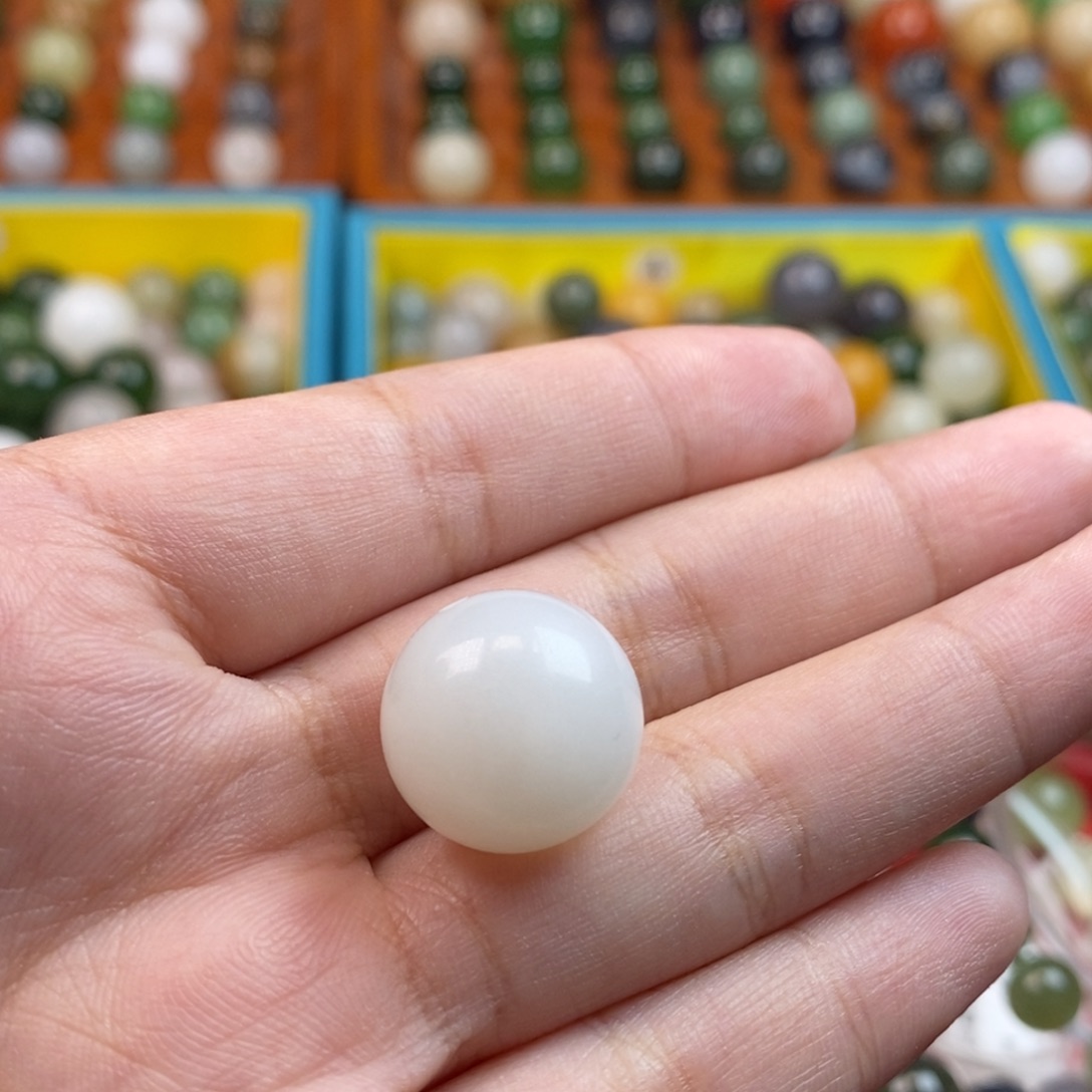 未镶嵌和田玉珠宝奇石福利白玉单珠z16