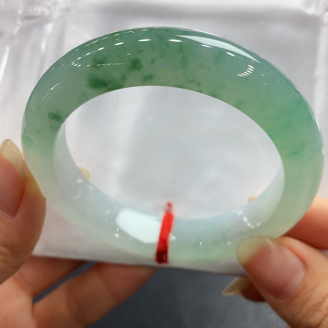 翡翠未镶嵌手镯翡翠手镯53.4