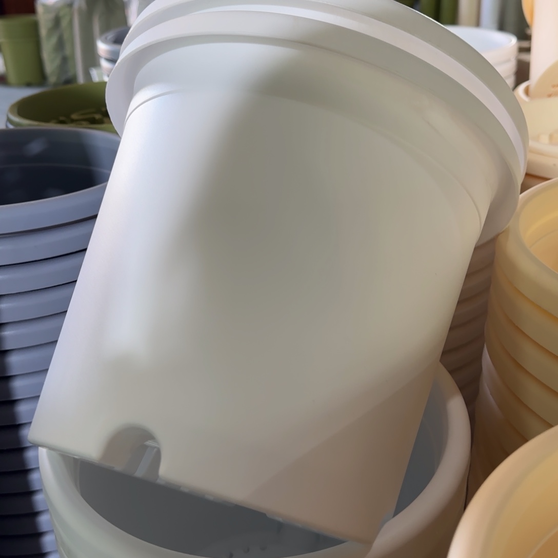 树脂四季盆4#无拖纯白1