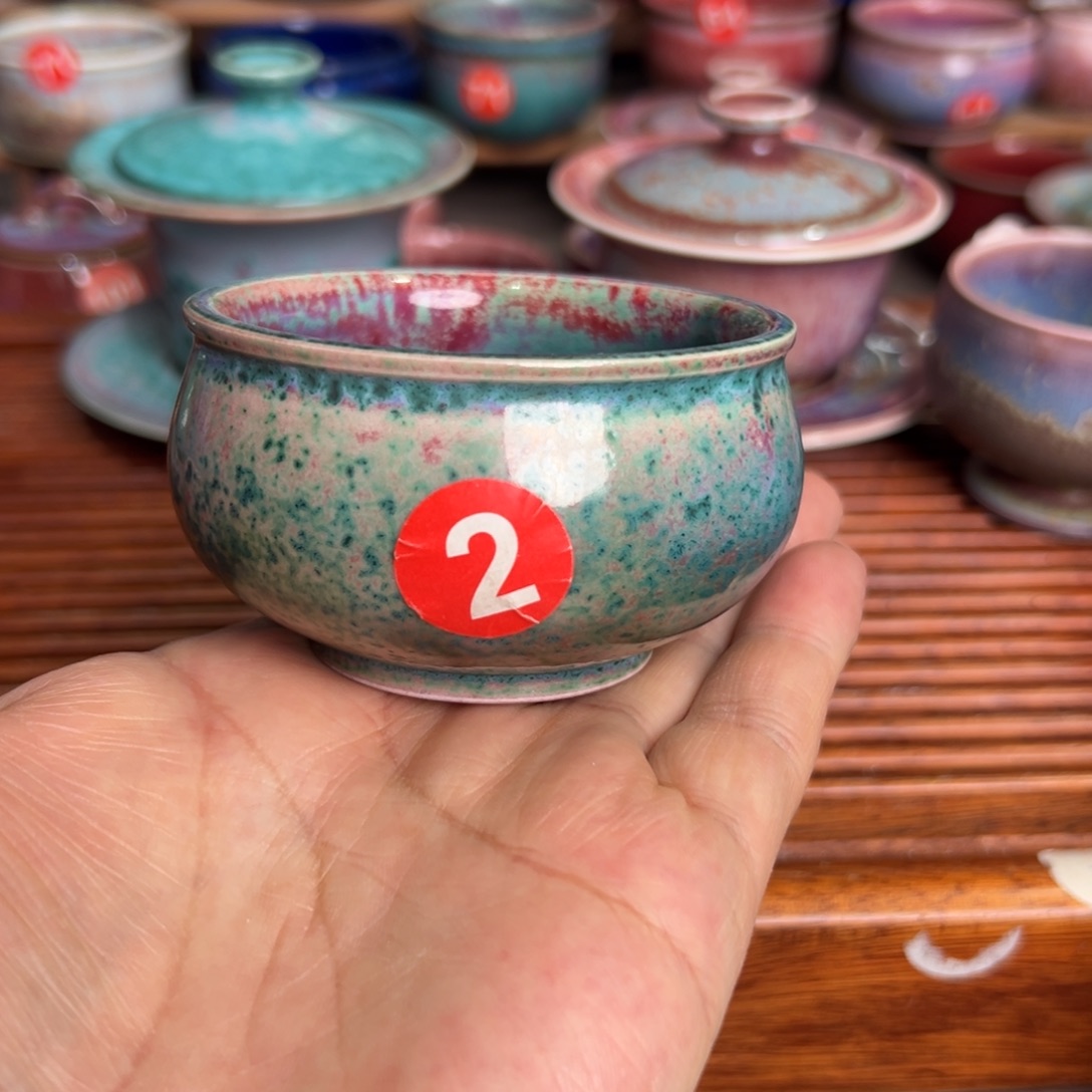 手工制作钧窑茶器