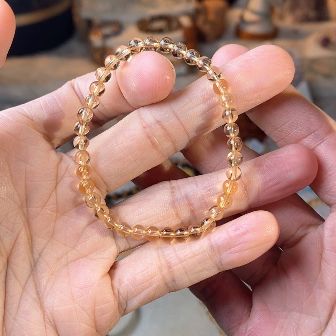 水晶手链未镶嵌黄水晶