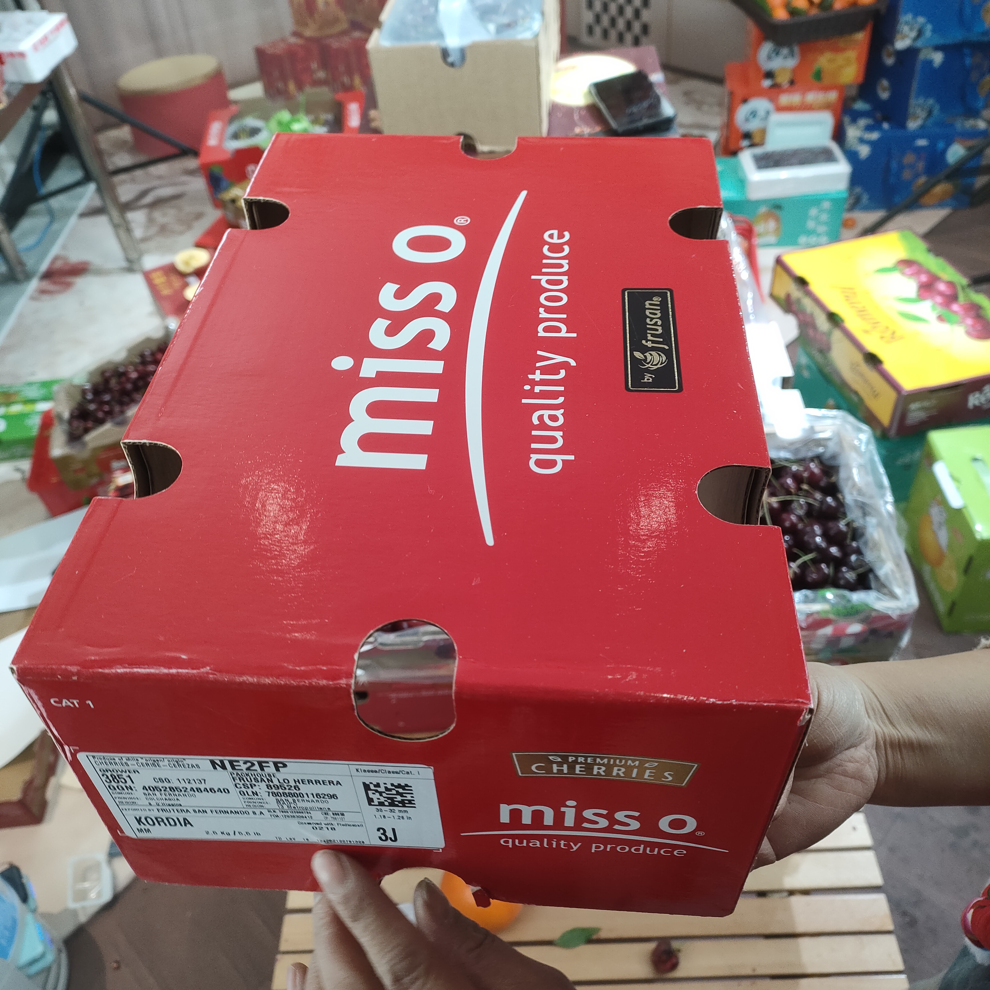 科迪亚车厘子3JJJ五斤一箱嘎嘎新鲜嘎嘎硬实嘎嘎好吃