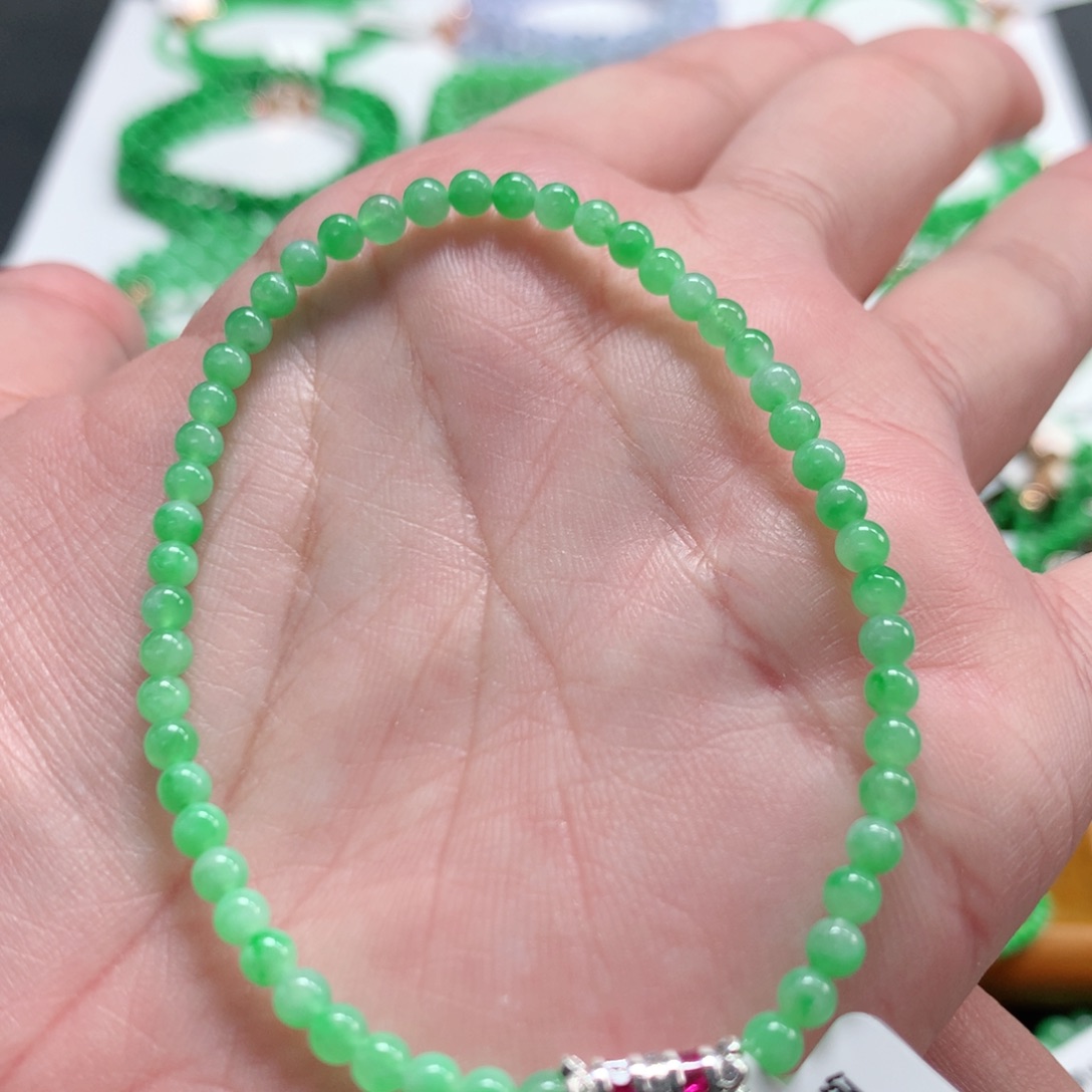 翡翠未镶嵌手链翡翠