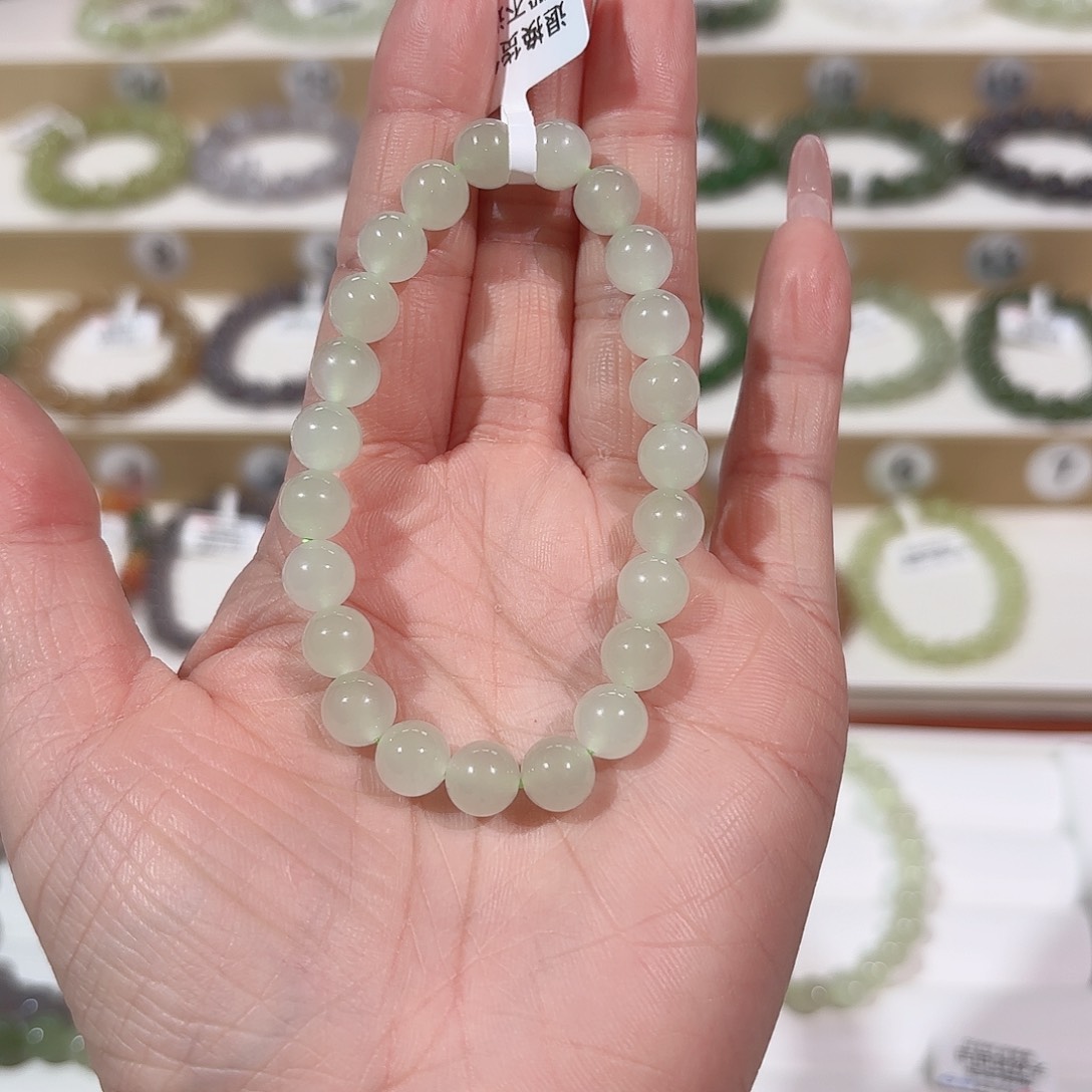 和田玉手链未镶嵌V