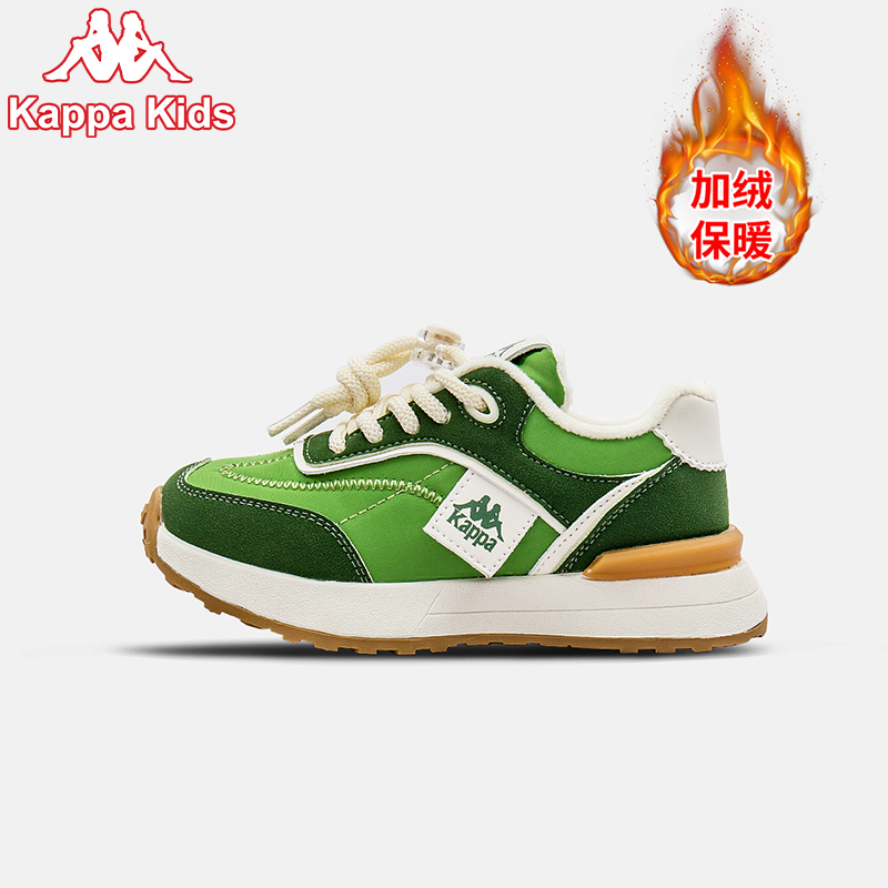 Kappa kids卡帕2025冬季新款阿甘鞋男女童鞋秋冬保暖KAYS233082-1