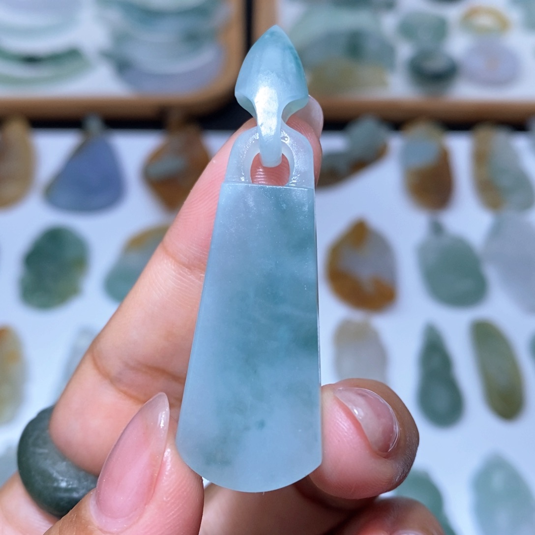 定制翡翠未镶嵌无事牌