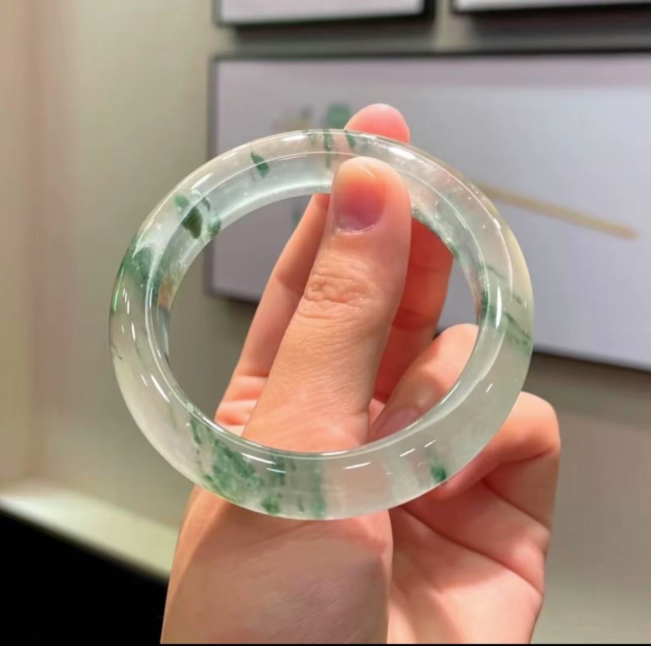 时尚缅风美人冰透手镯【直播专用】