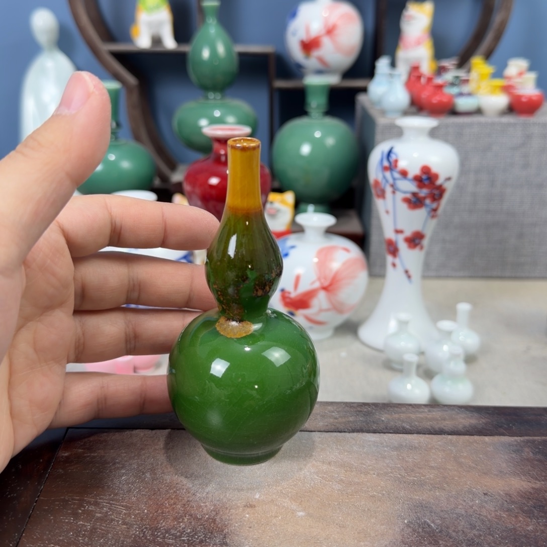 陶瓷手工小花器摆件