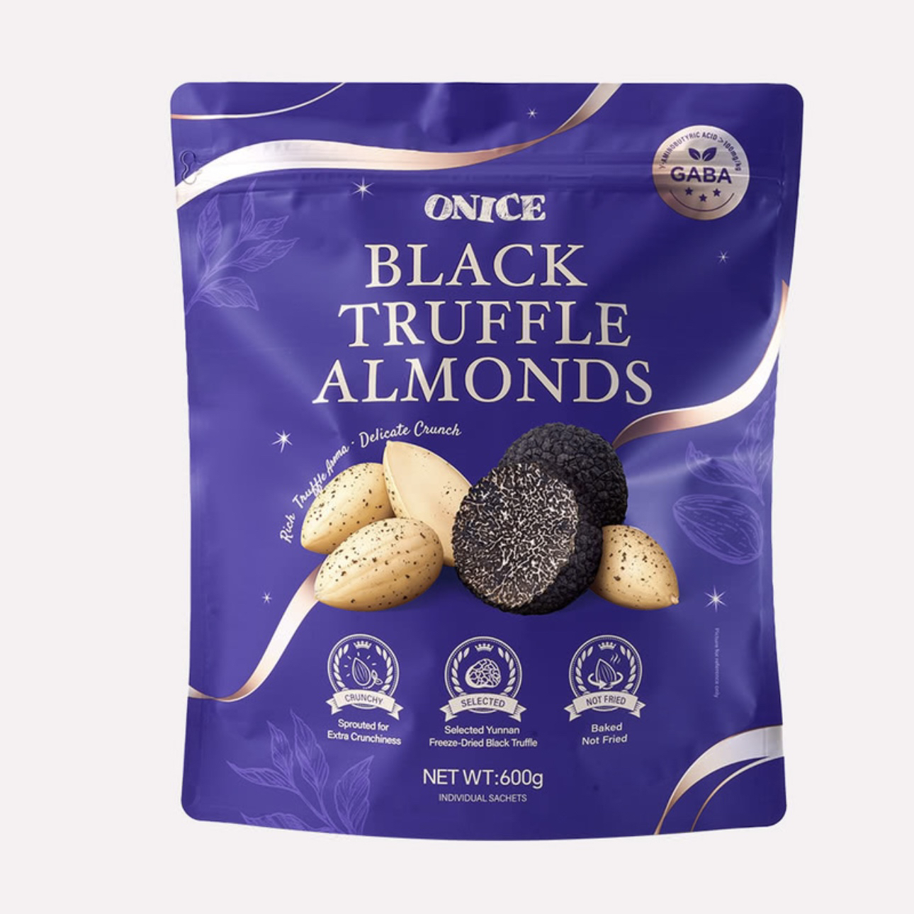 【会员商店】ONICE黑松露扁桃仁600g独立小包装坚果酥脆