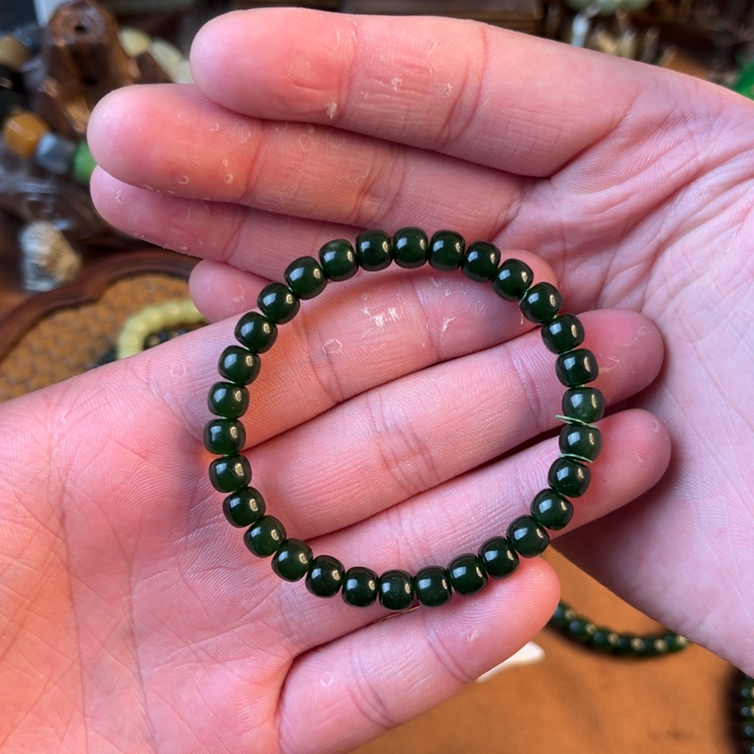 和田玉未镶嵌手链