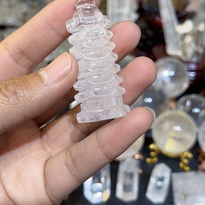 水晶吊坠未镶嵌文昌塔