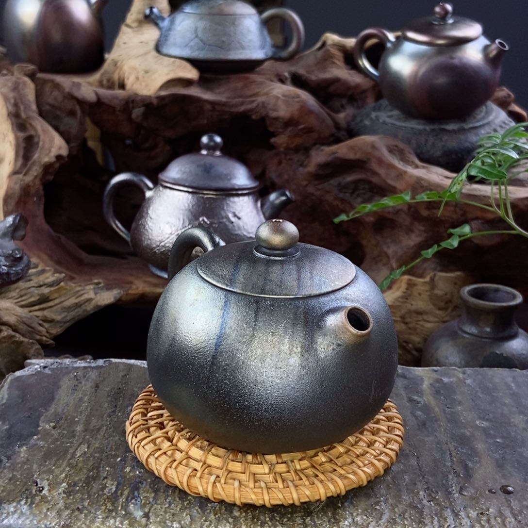 潘建水紫陶柴烧茶具
