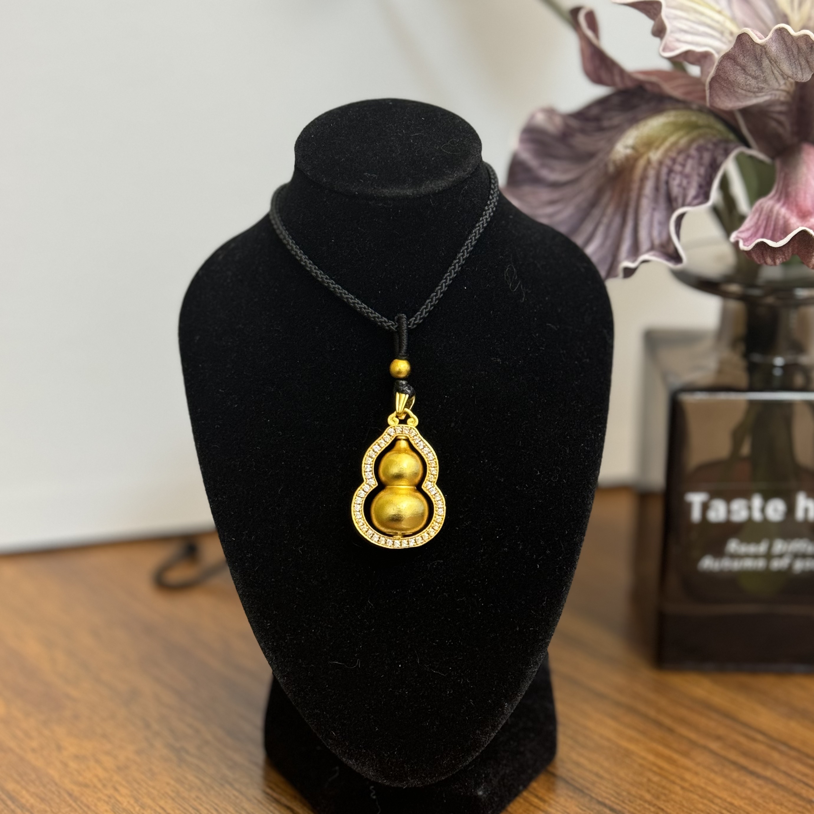 合金吊坠 葫芦项链可转动新款国风时来运转女款轻奢时尚爆闪ins