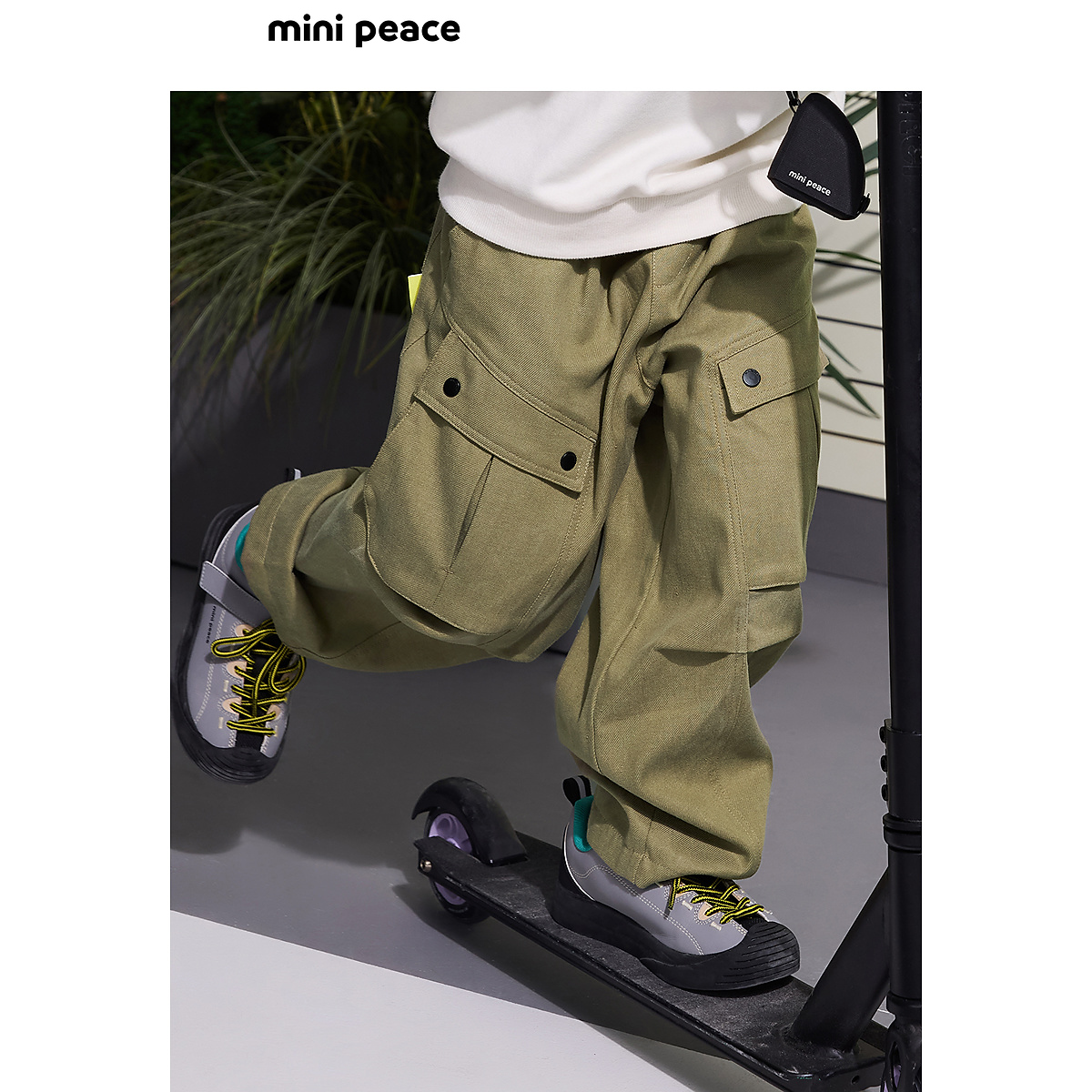 【专柜同款】MINIPEACE太平鸟童装男童工装裤秋季户外儿童长裤