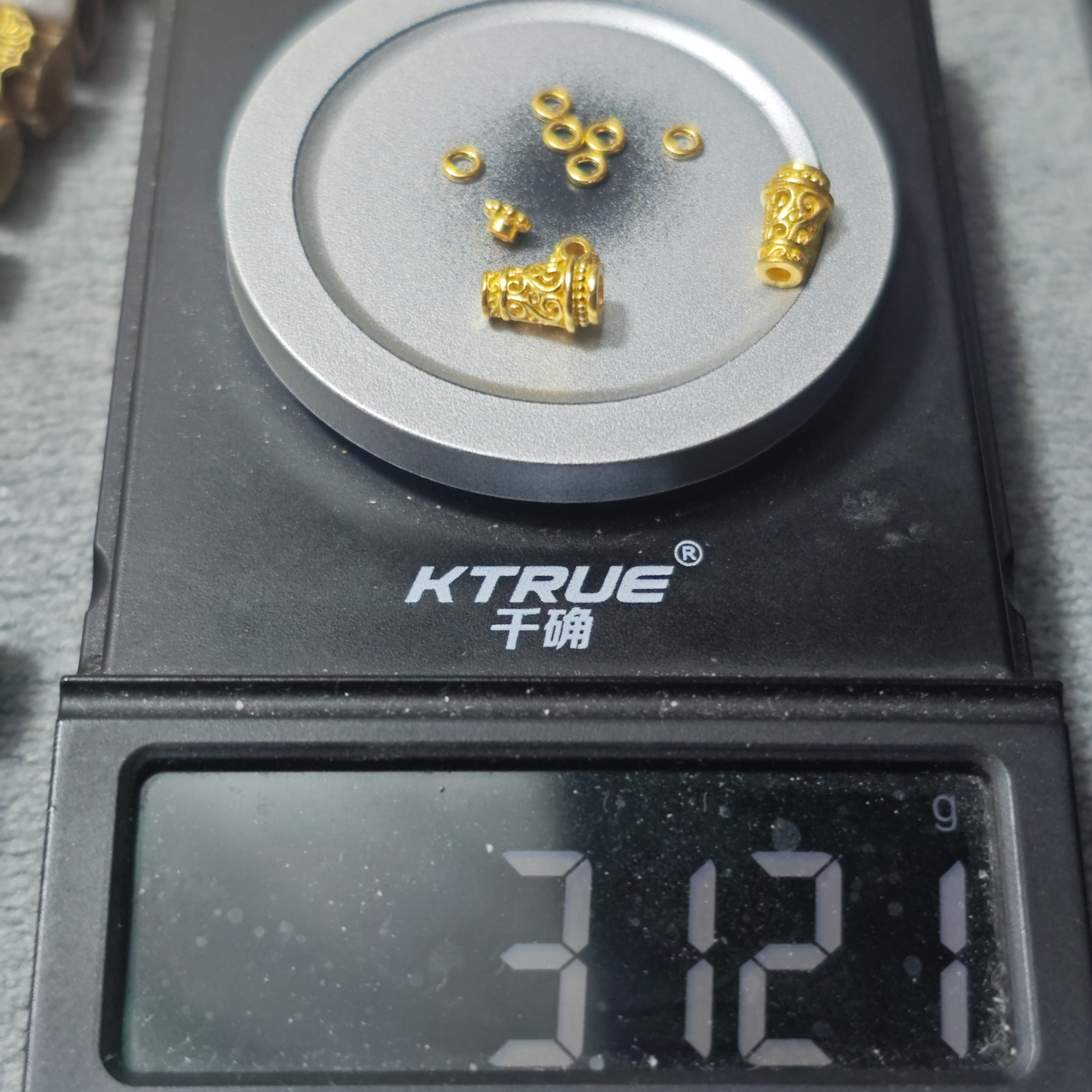 足金999弟子珠黄金文玩配饰