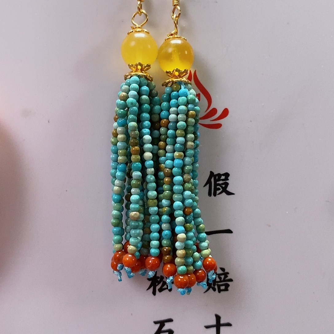 绿松石珠宝奇石银S925镶嵌