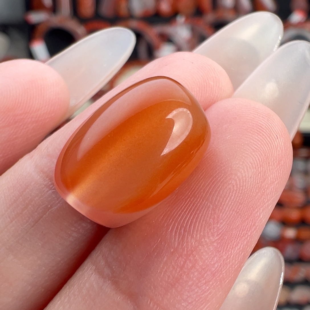 南红玛瑙未镶嵌颈饰冰橘鸿运枣珠