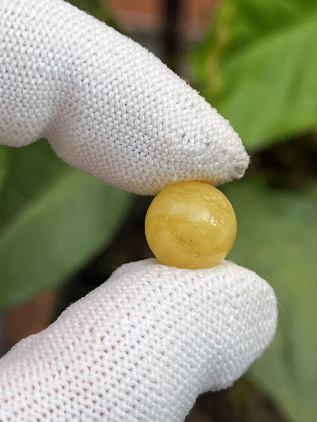 2077天然蜜蜡琥珀圆珠11.9mm