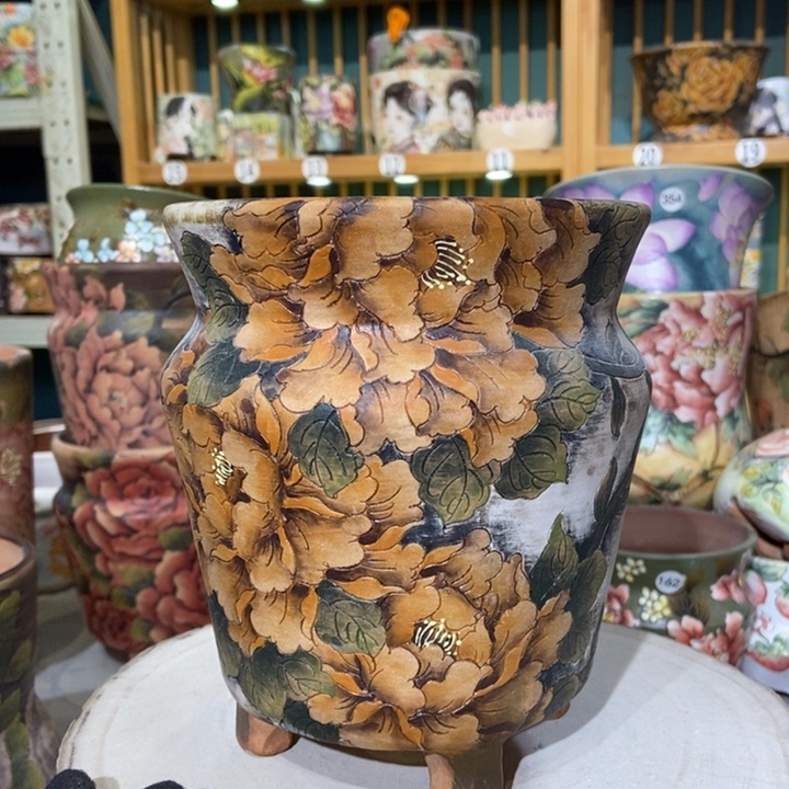 红陶景德镇艺术手绘作品