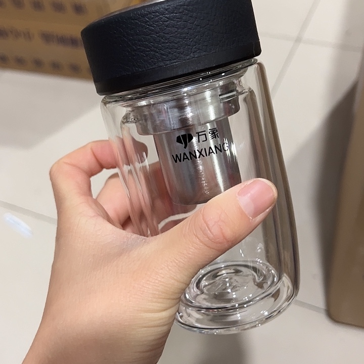 万象V65黑色玻璃杯280280玻璃杯玻璃杯➕被套赠送普通网