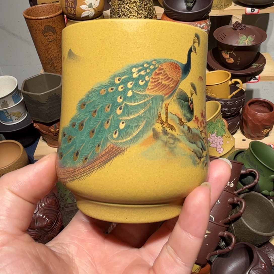 紫砂茶杯宜兴紫砂主人杯