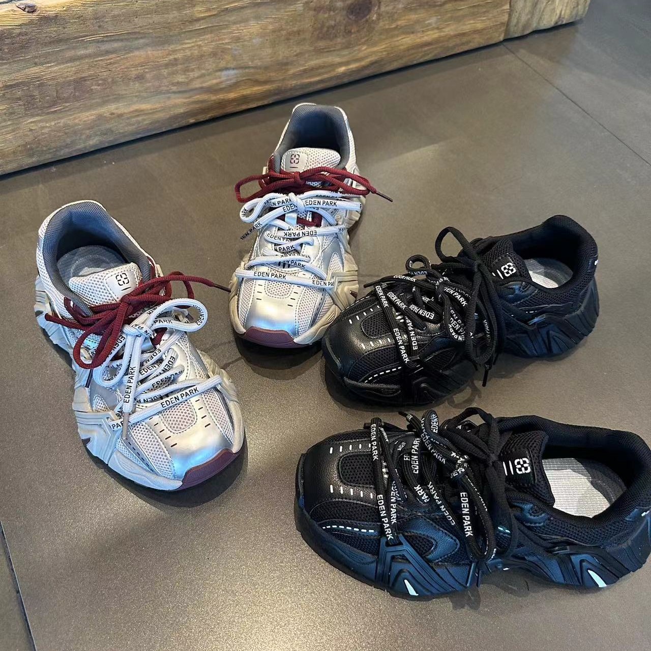 银灰色老爹鞋女款2025秋冬新款百搭厚底显脚小运动鞋超火休闲鞋