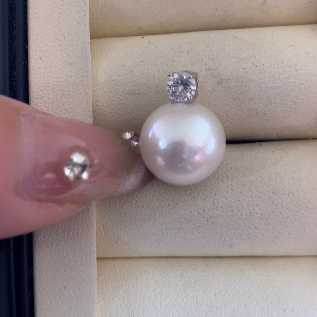 淡水珍珠颈饰银S925镶嵌