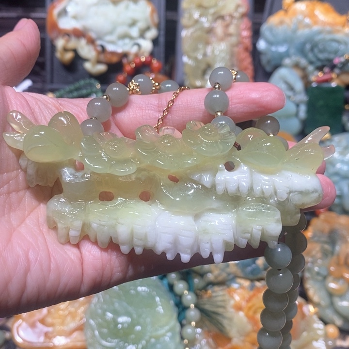 岫玉毛衣链未镶嵌
