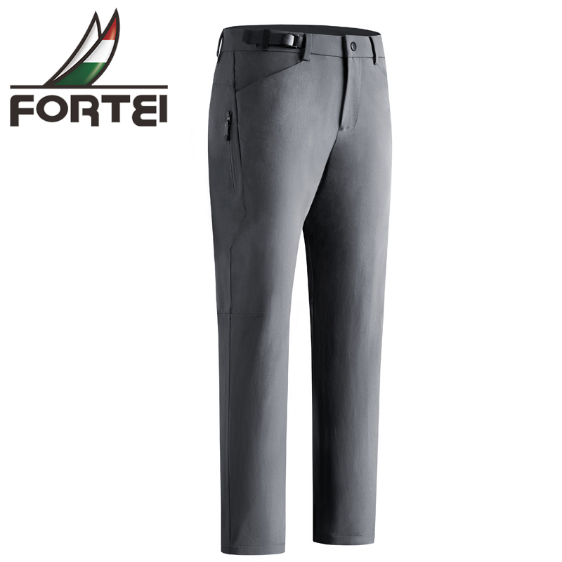 FORTEI/富鋌防风口袋水洗长裤无弹力冲锋裤裤子男士户外运动
