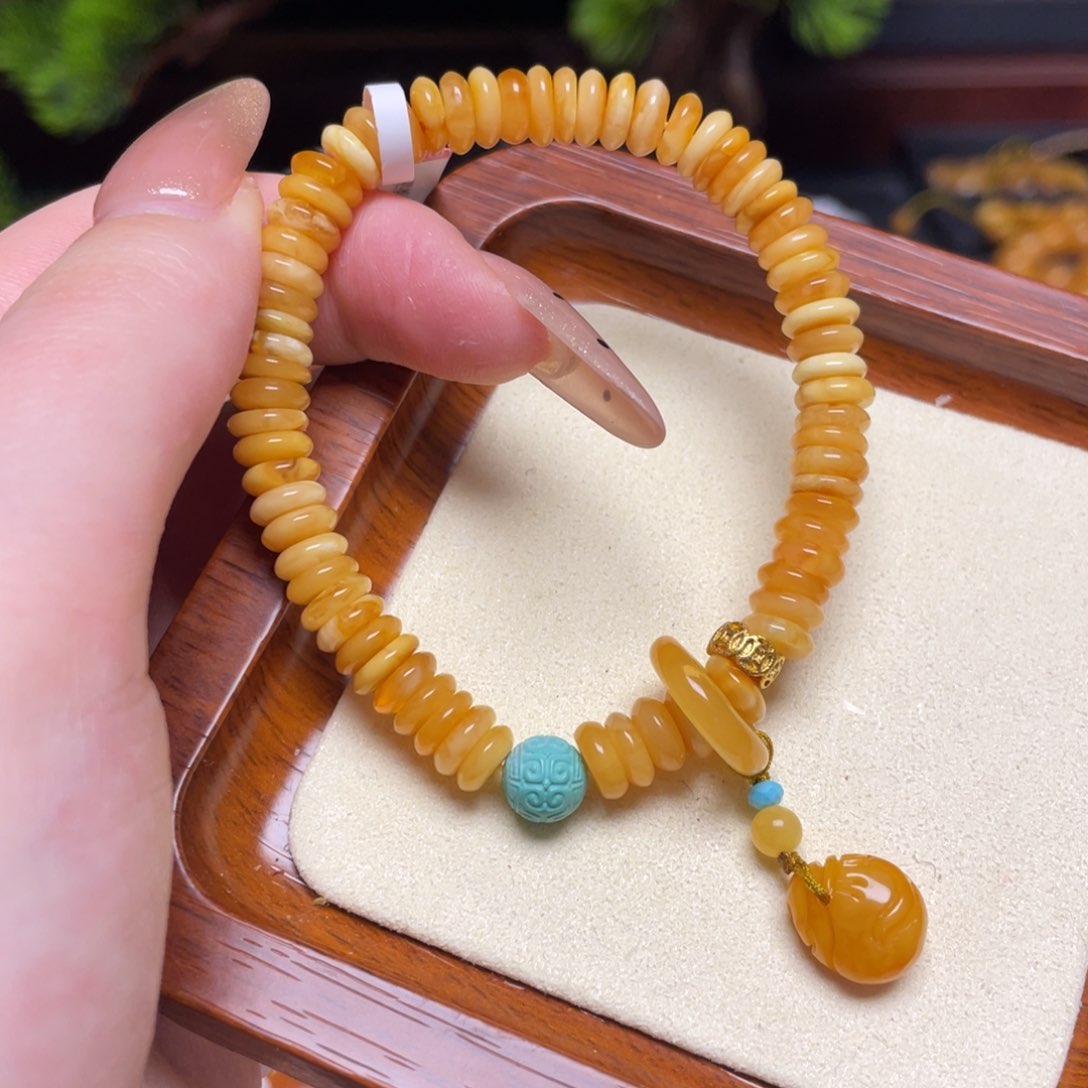 蜜蜡手链未镶嵌手串