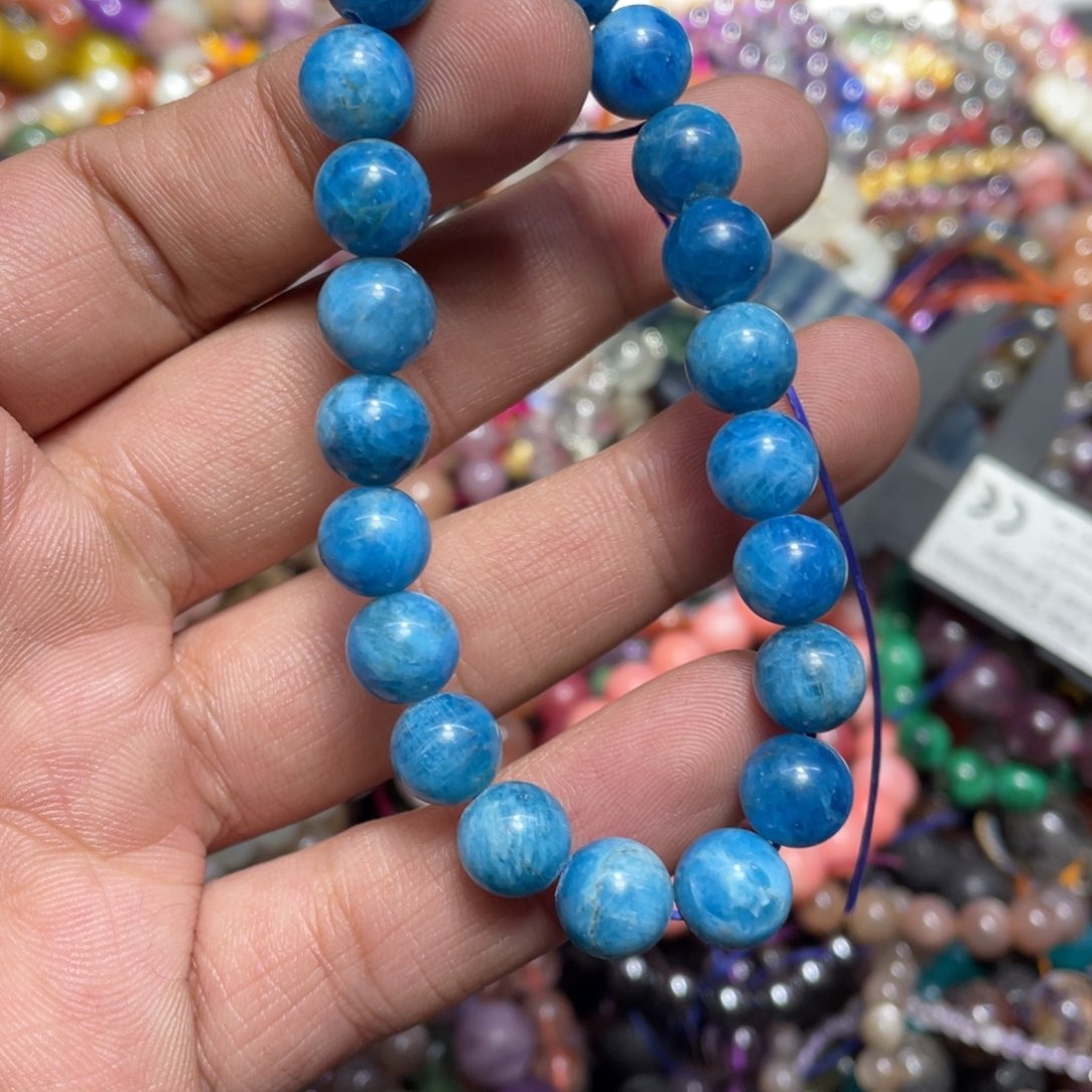 烟晶手链银S800镀金镶嵌