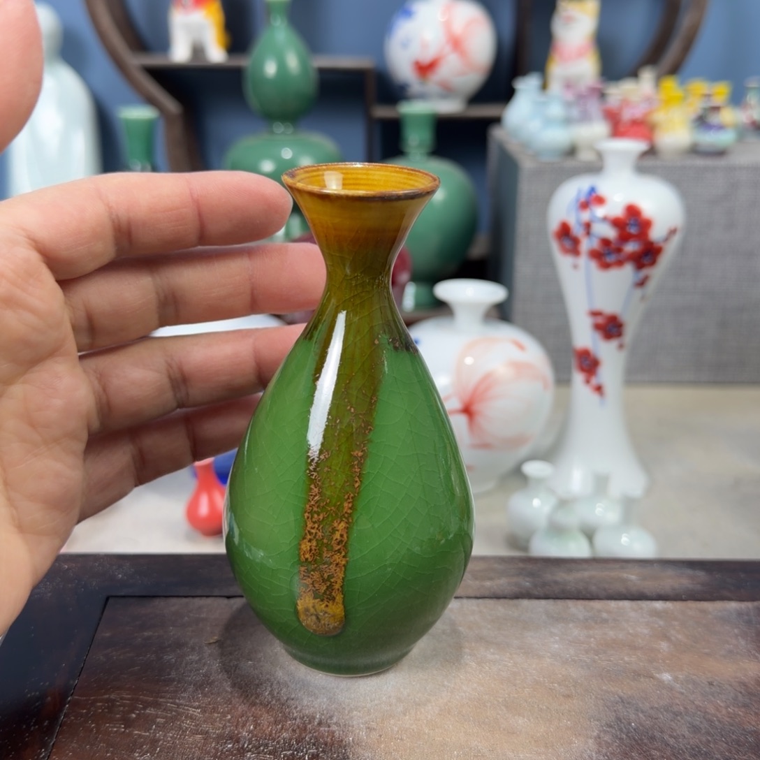 陶瓷手工小花器摆件