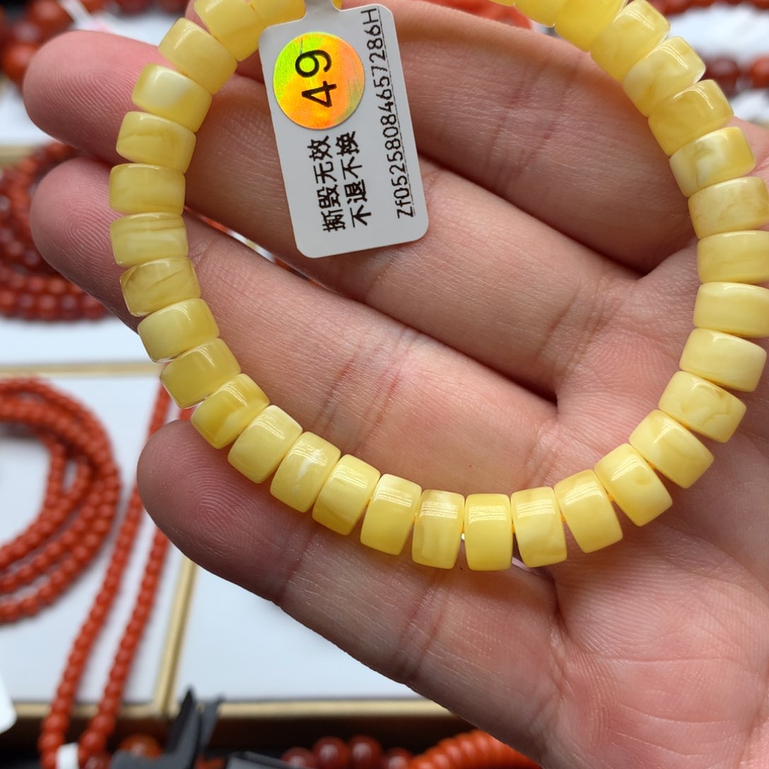 蜜蜡手链未镶嵌z**o手链