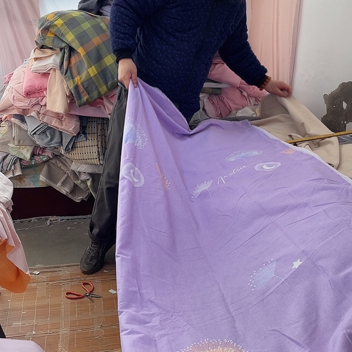 莫代尔纤维长绒棉紫色蒲公英3.4米