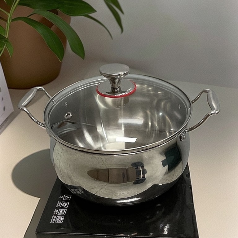 Y-【外贸高货】24CM加厚大肚锅304不锈钢汤锅煮面煲汤大容量苹果锅