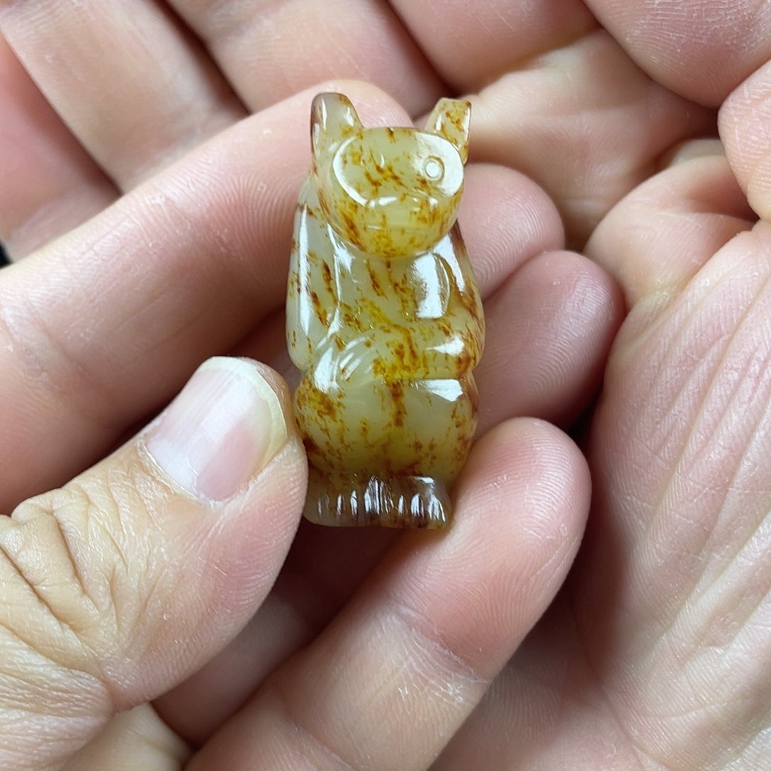 和田玉（糖玉）挂件未镶嵌一****清