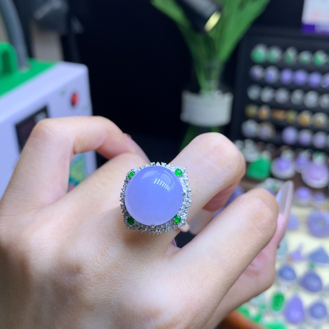 翡翠18K金镶嵌颈饰两用款