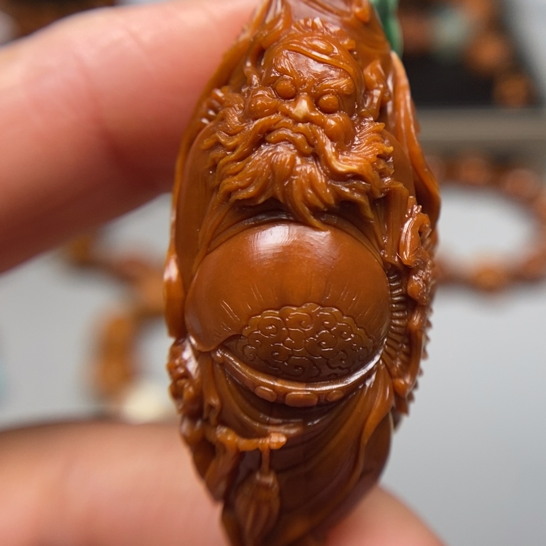 橄榄核吊坠五鬼运财